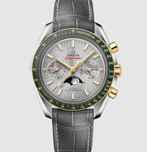 omega speedmaster moonphase green bezel